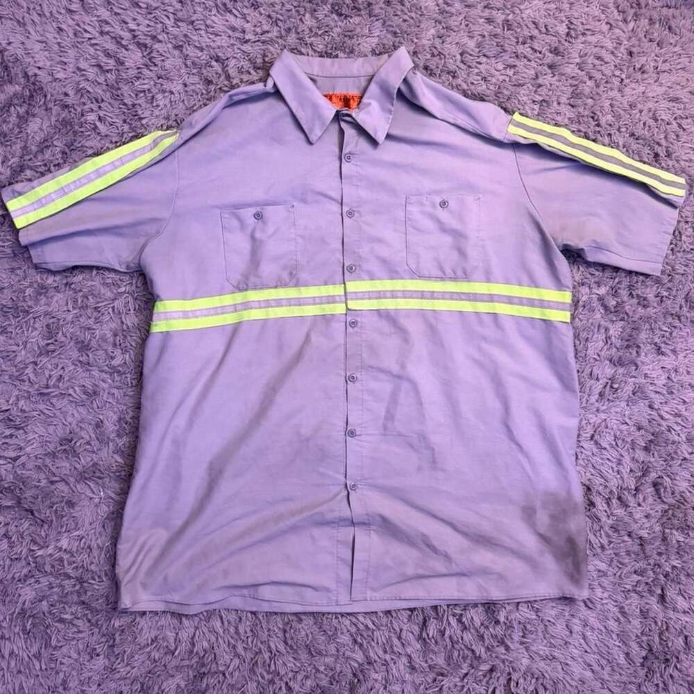 Red Kap SP24 Reflective Striped Work Shirt